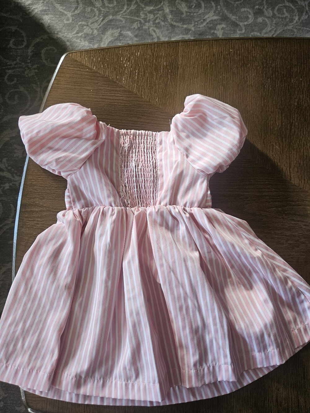 Habitual Pink & White Striped Smocked Dress Size 2T